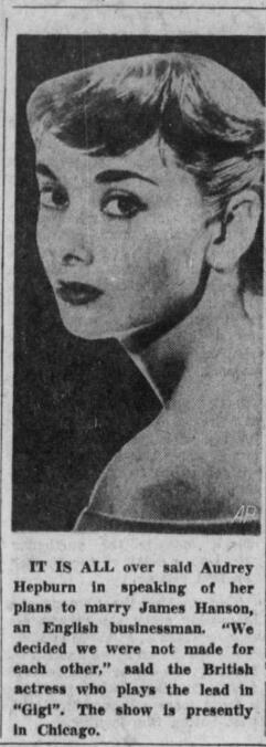 Detroit Free Press, 20 Nov 1952.